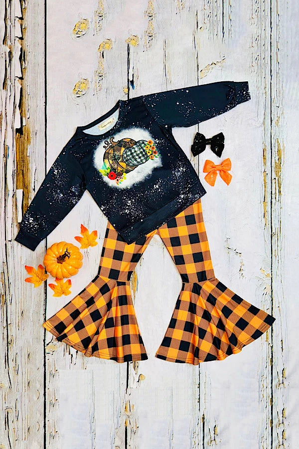 Pumpkin Bell-Bottom Set