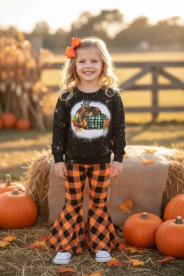 Pumpkin Bell-Bottom Set