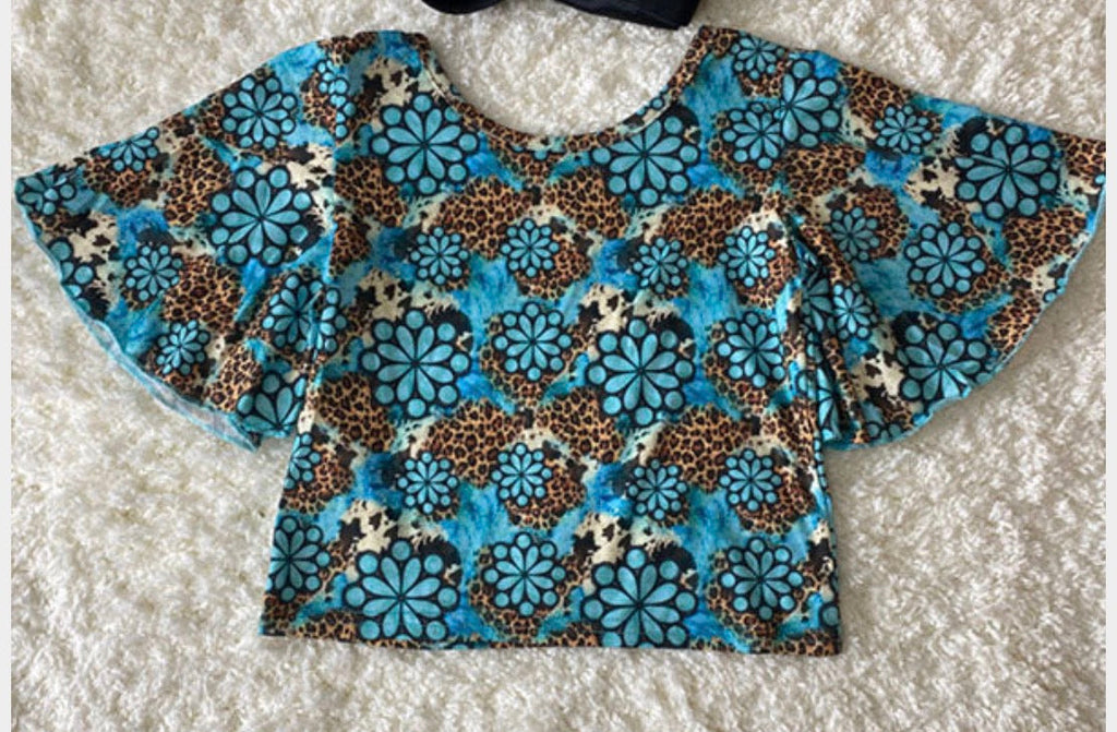 🤠 Turquoise Leopard Set