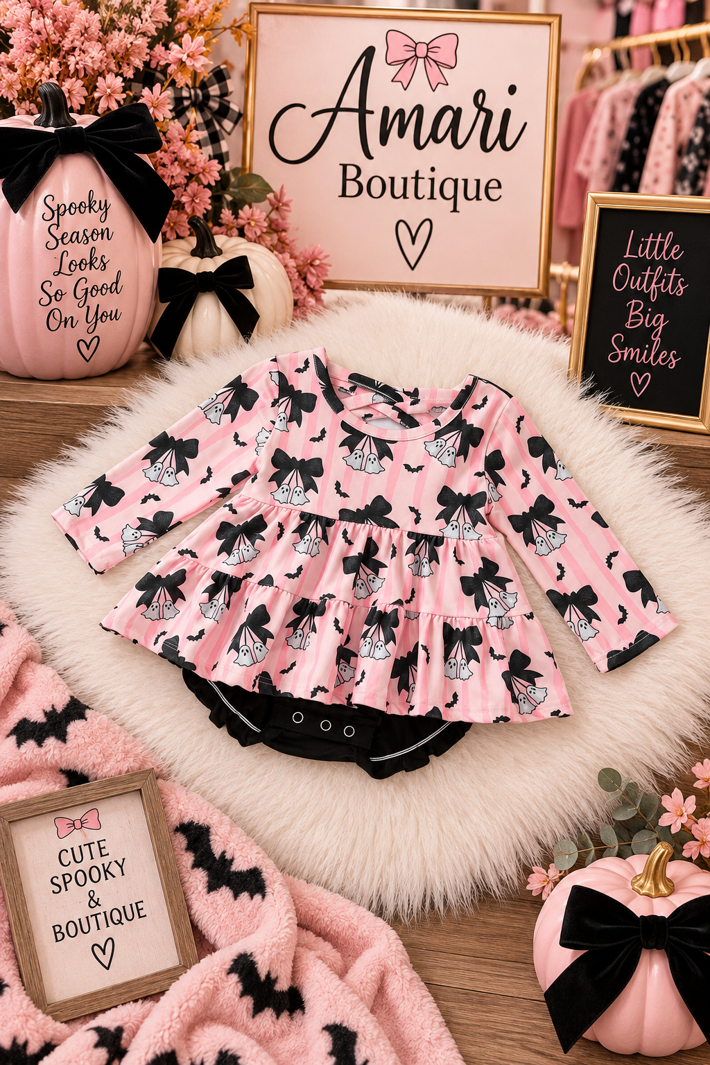 🎀 Little Boo Bows Romper