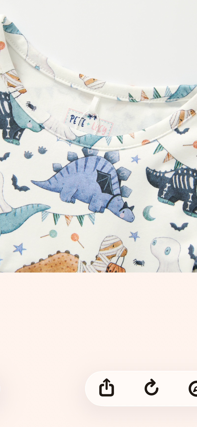 🦖 Spooky Dino Adventures Girls Romper