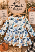 🦖🎃 TRICK-O-SAURUS Halloween Twirl Dress