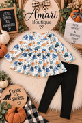 🦖🎃 Trick-or-Saurus Girl 2-Piece Set
