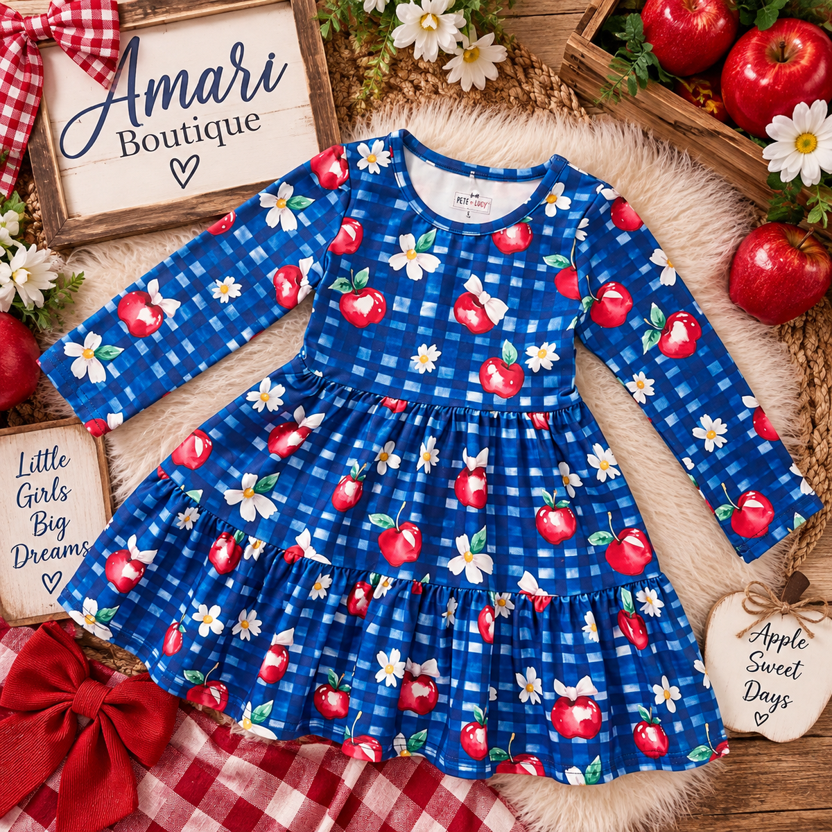 🍎🌼 Apple Blossom Dress