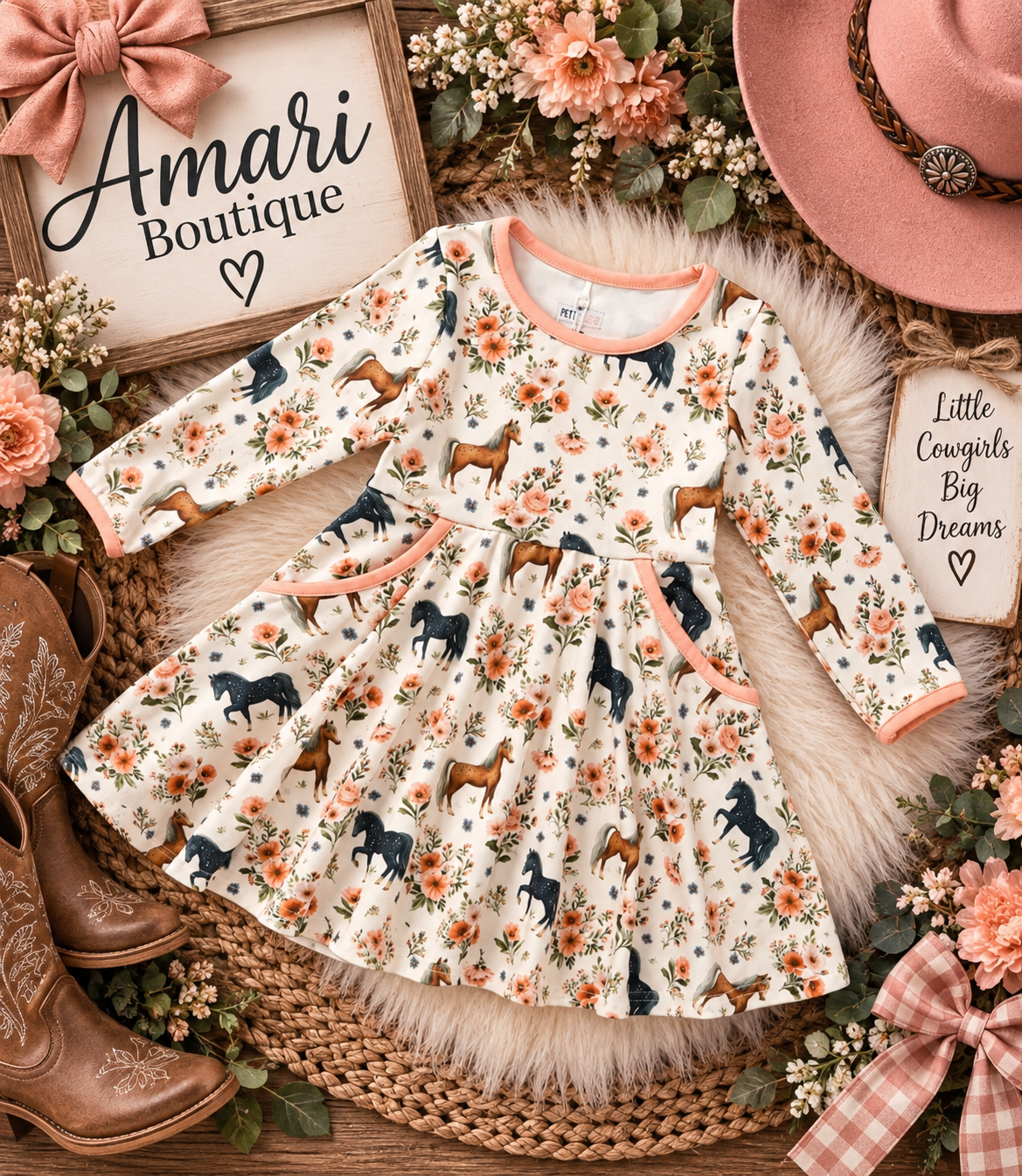 🤠🌸 STABLE FRIENDS - DRESS