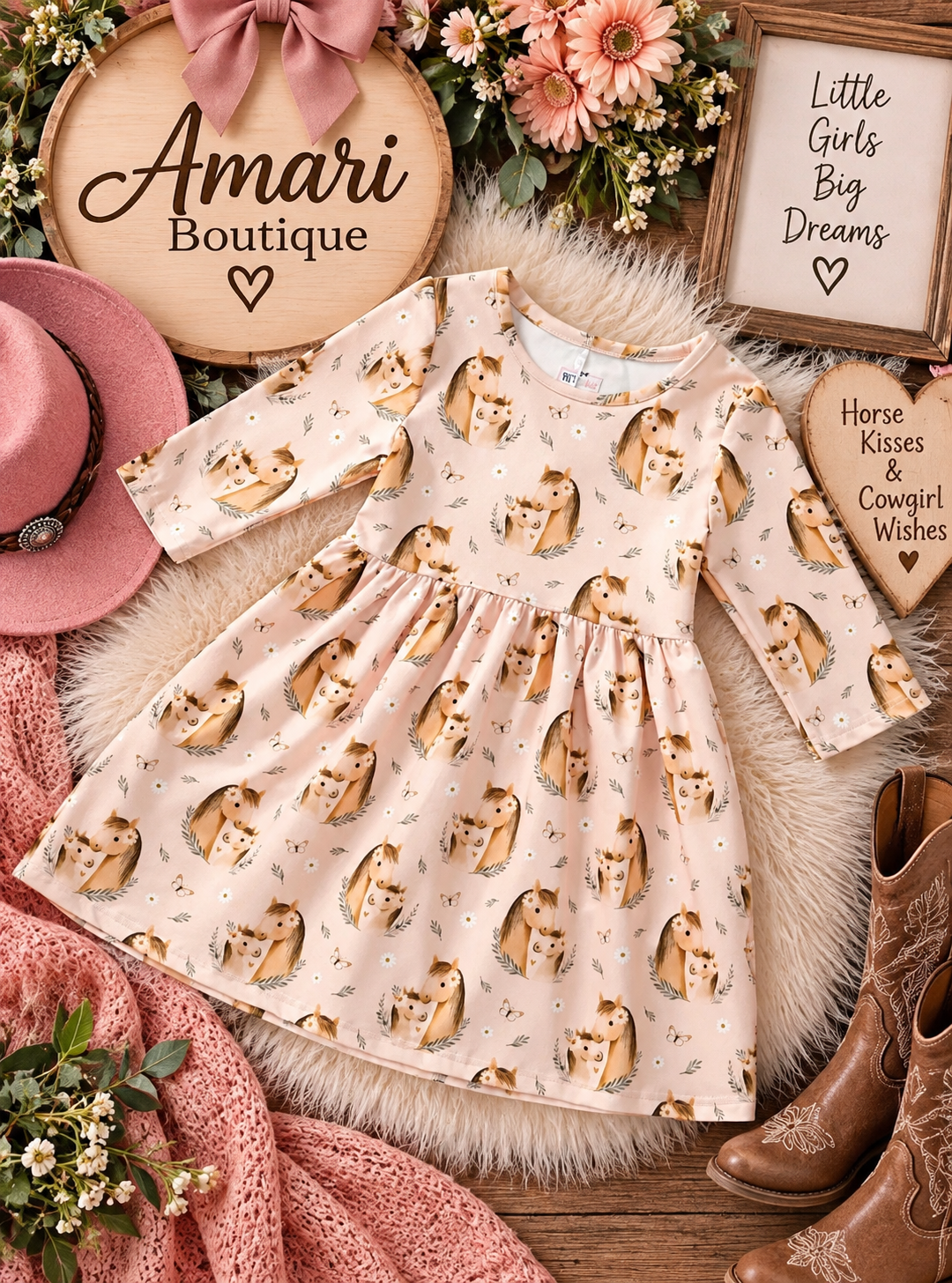 🐴🌸 PASTURE PONIES – DRESS