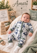 ⛳ Golf Cart Print Baby Romper