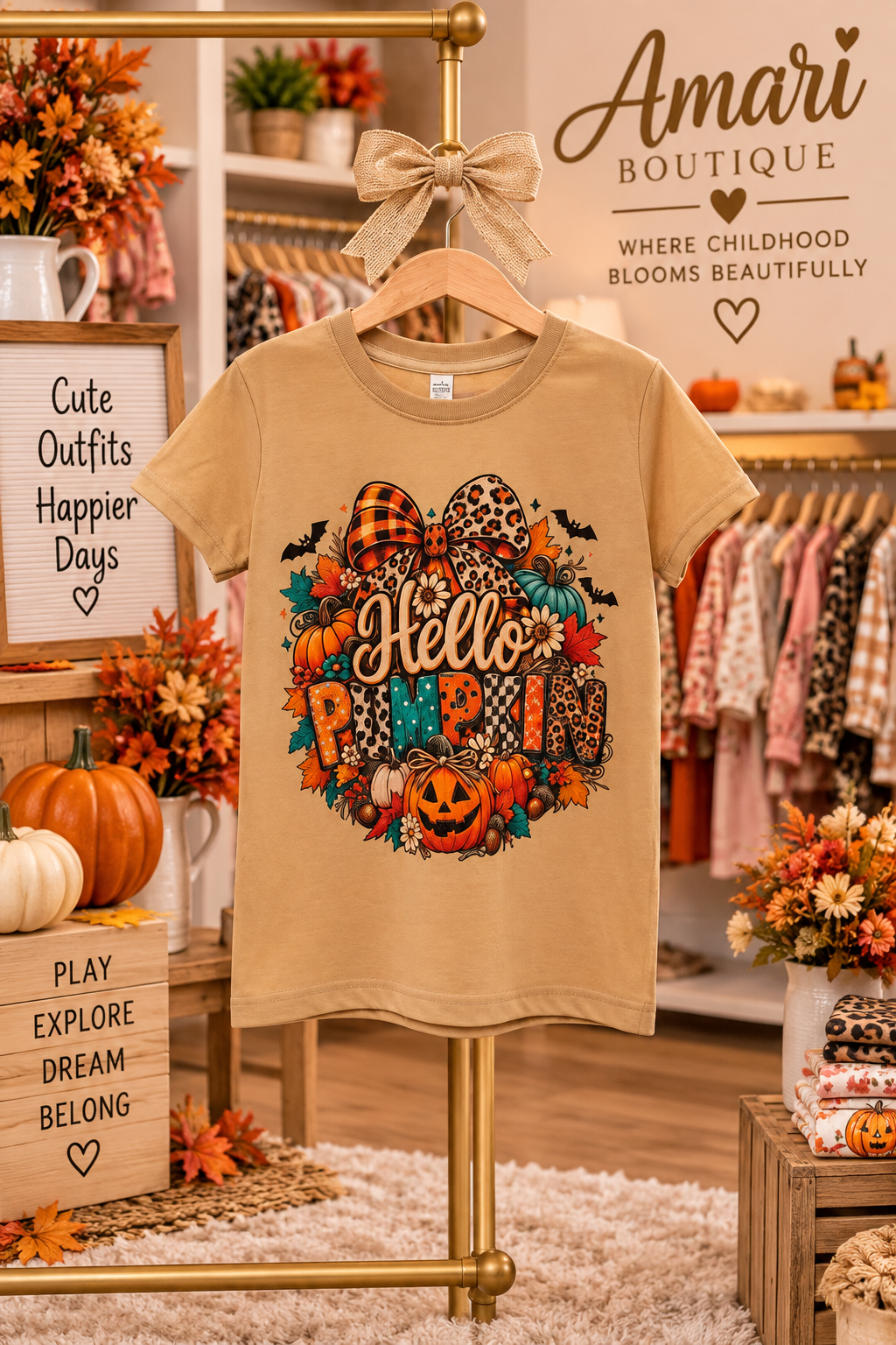 Hello pumpkin shirt