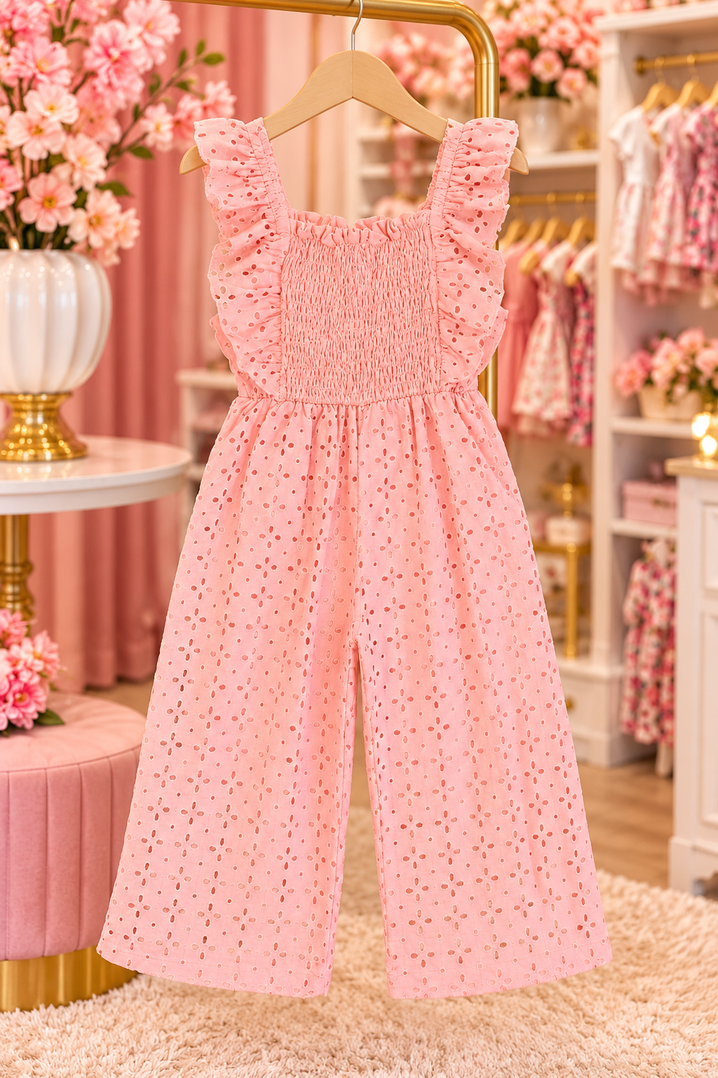 🌸 Eyelet Lace Jumpsuit