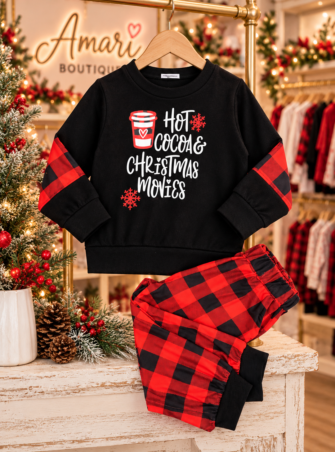 “Hot Cocoa & Christmas PJ’s☕🎄
